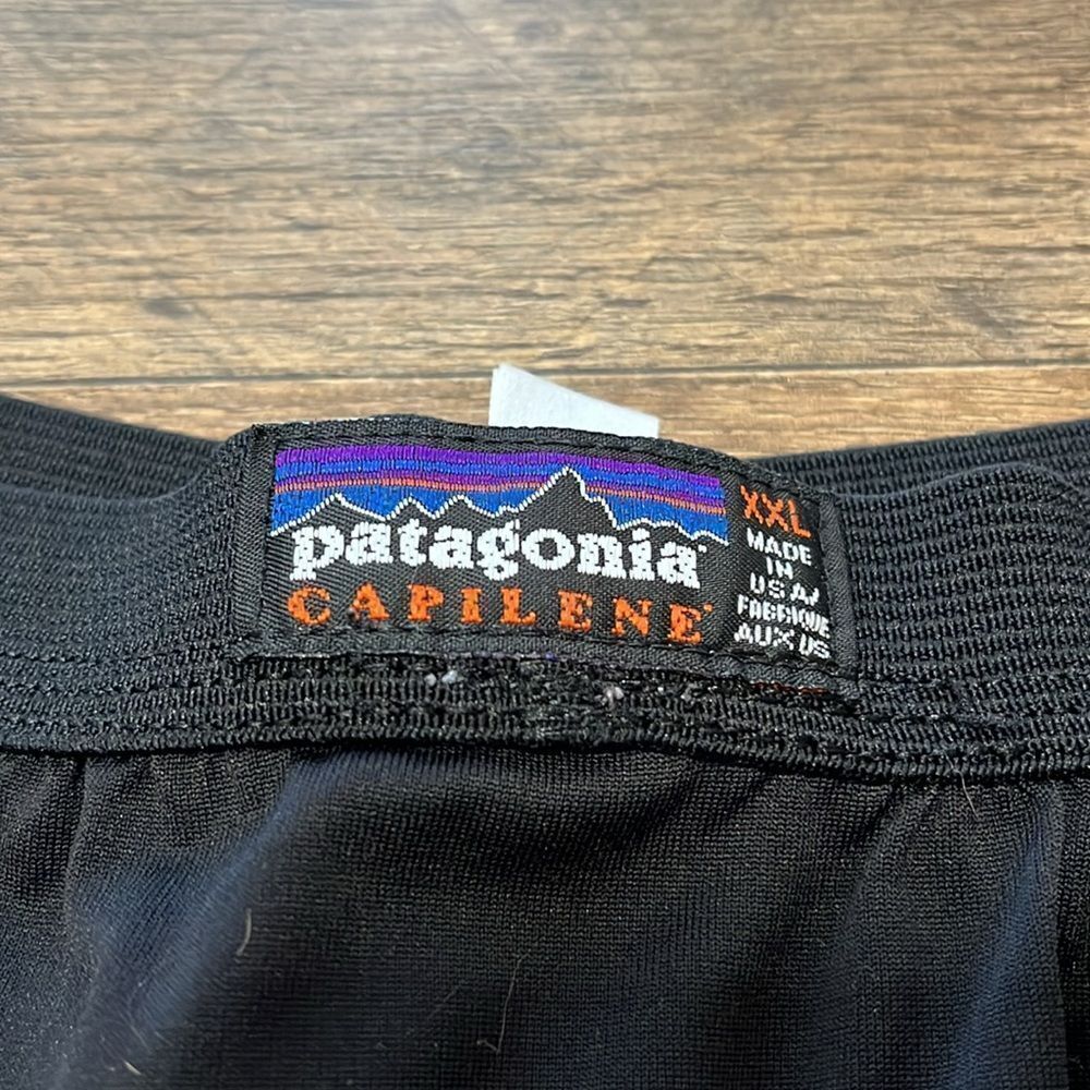 Patagonia Capilene shorts Mens XXL Black Performance Base Layer Bottom - Picture 3 of 5